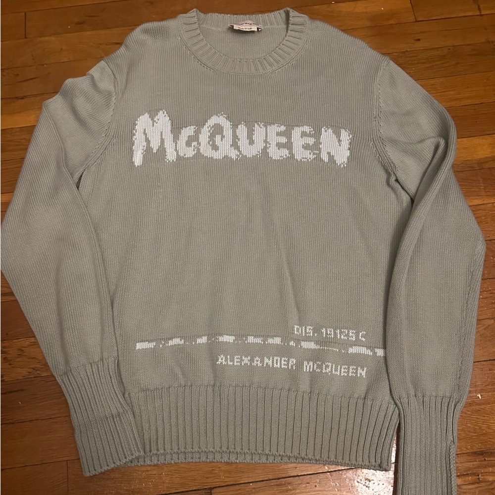 Alexander McQueen Gray Crewneck Sweater